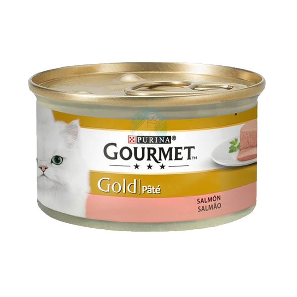 کنسرو گربه پته ماهی سالمون 85گرمی Gourmet Gold